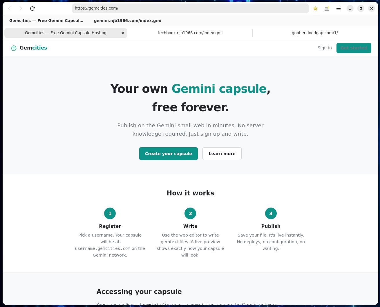 Waystone browsing the web